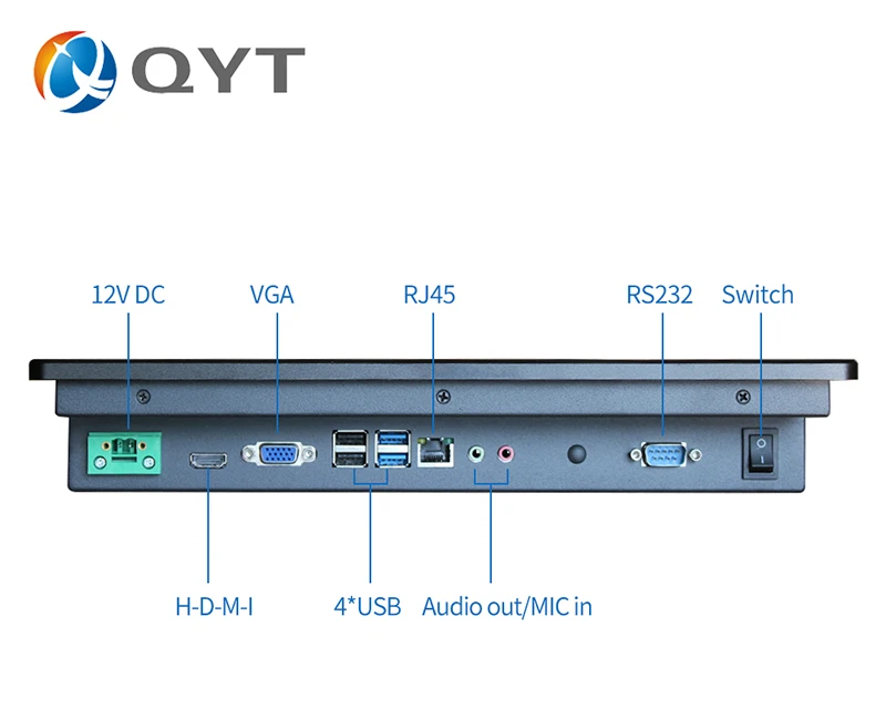 Встраиваемая панель ПК intel core i3 3217U 12 "промышленный compouter емкостный сенсорный экран ПК разрешение 800*600