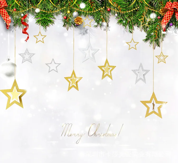 7pcs Hanging Stars Wall Stickers For Kids Room Decals Wall Stickers For Kids Room Decals