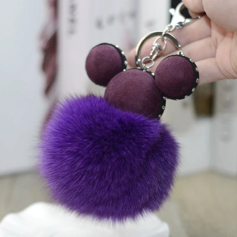 

Latest Classic Fur Ball Keychain Key Chain Fashion Accessories Ornaments Key Holder Bag Jewelry K2