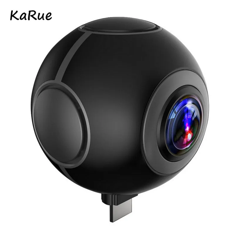 

KaRue 360 Degree Panoramic Camera VR Camera HD Video Dual Wide Angle Lens Real Seamless Stitching for Android Smartphone