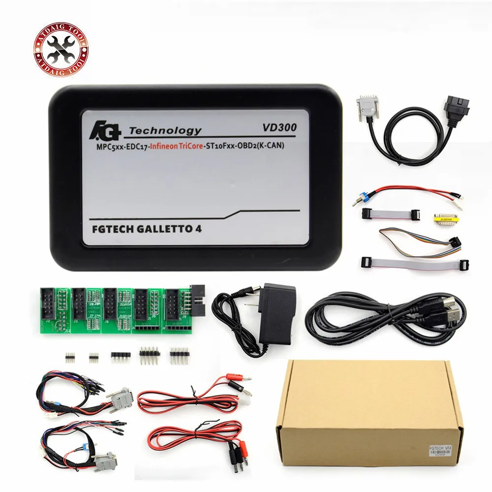 Новое поступление последняя версия VD300 V54 FGTech Galletto 4 Master BDM TriCore функция OBD с