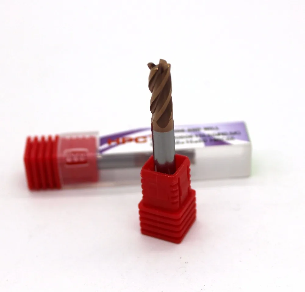 

6R1*6*15*50/6R0.5*6*15*50 of 4 flutes HRC 55 mill cutter corner radius solid carbide end mill CNC machine milling tools