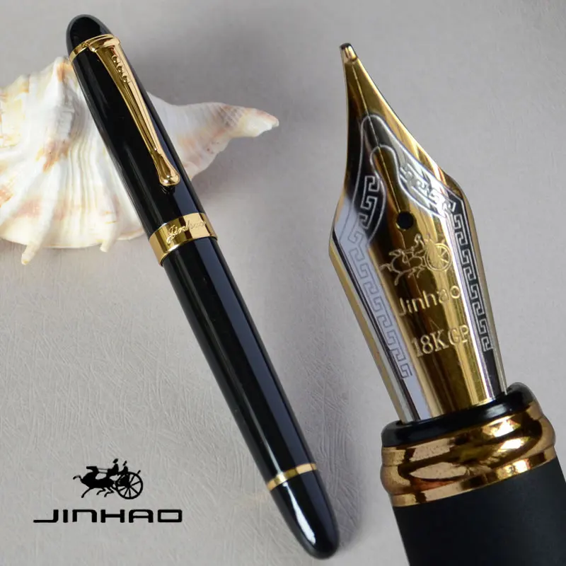 IRAURITA перьевая ручка JINHAO X450 темно-зеленый и золотой 18 KGP 0,7 мм перо с широким основанием полностью металлический синий красный 21 цвет и чернила JINHAO 450 - Цвет: as picture show