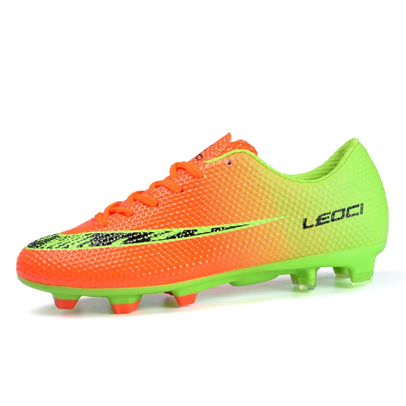 LEOCI hombres mujeres niños Anti-colisión FG Botas De fútbol Botas De Futbol tamaño 33- 44