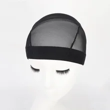 Шт. 1 шт. черный купол парикмахерские принадлежности парик кепки s легче шить в волосы растягивается Ткачество Эластичный нейлон дышащая сетка hairnet