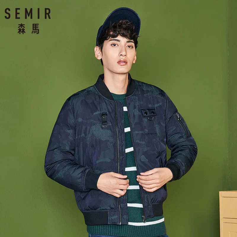 SEMIR новинка мужская зимняя куртка брендовая одежда модное толстое теплое пальто