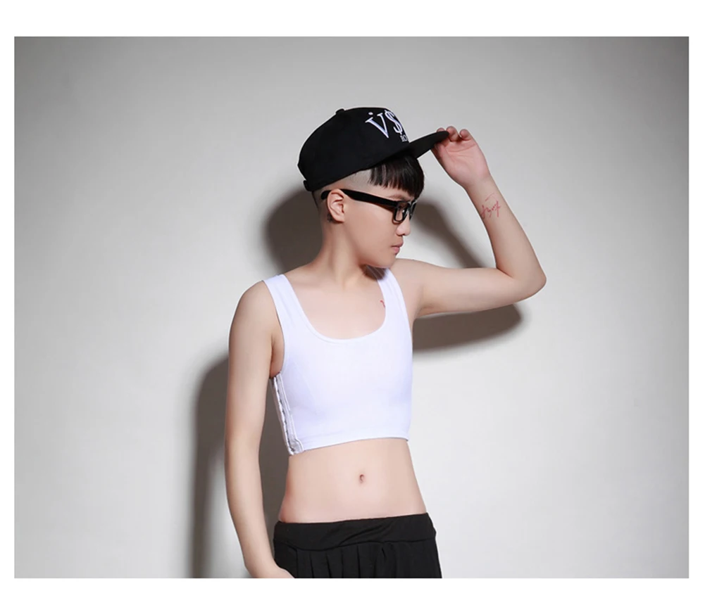 chest binder  tomboy buckle short breast binder trans vest casual bust shapers tops corset tee Super flat bra Les Lesbian spanx bodysuit