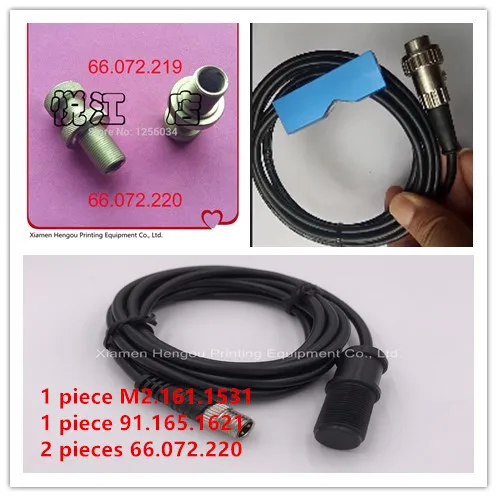 

1 Piece M2.161.1531 SM52 water sensor. 1 Piece 91.165.1621 CD102 sensor, 2 piece 66.072.220 offset pull regulation Spring
