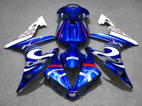 Motorcycle Fairing kit for YAMAHA YZFR1 04 05 06 YZF R1 2004 2005 2006 yzfr1 YZF1000 ABS White blue Fairings set+7gifts YN53