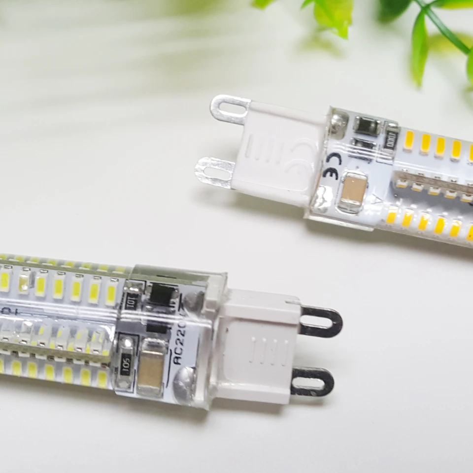 1 шт. светодиодная лампочка G9 кукуруза 104 SMD 3014 13 Вт 110 В 220 теплый белый/белый
