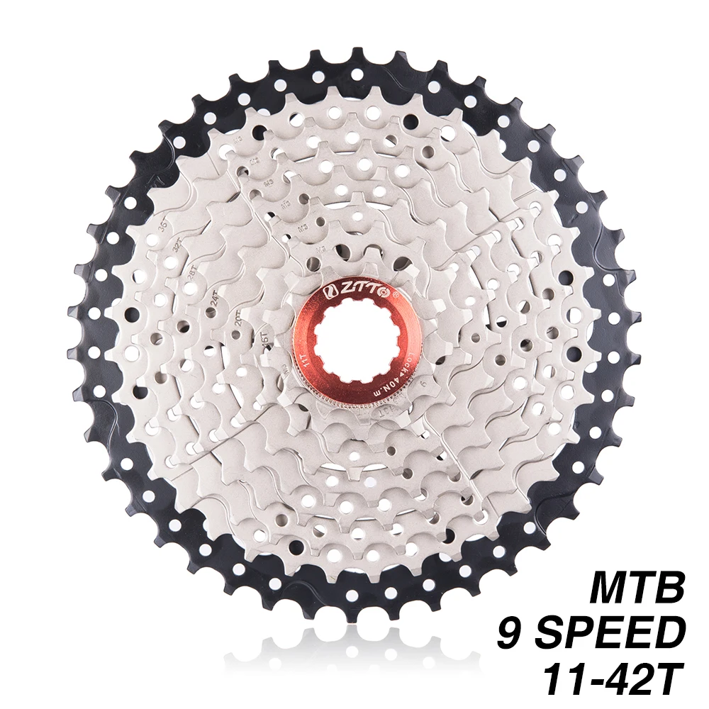 9 скоростей 11-42 T MTB Freewheel горный велосипед запчасти 9 s 42 t 9 s 27s кассета широкое соотношение совместима с M430 M4000 M590