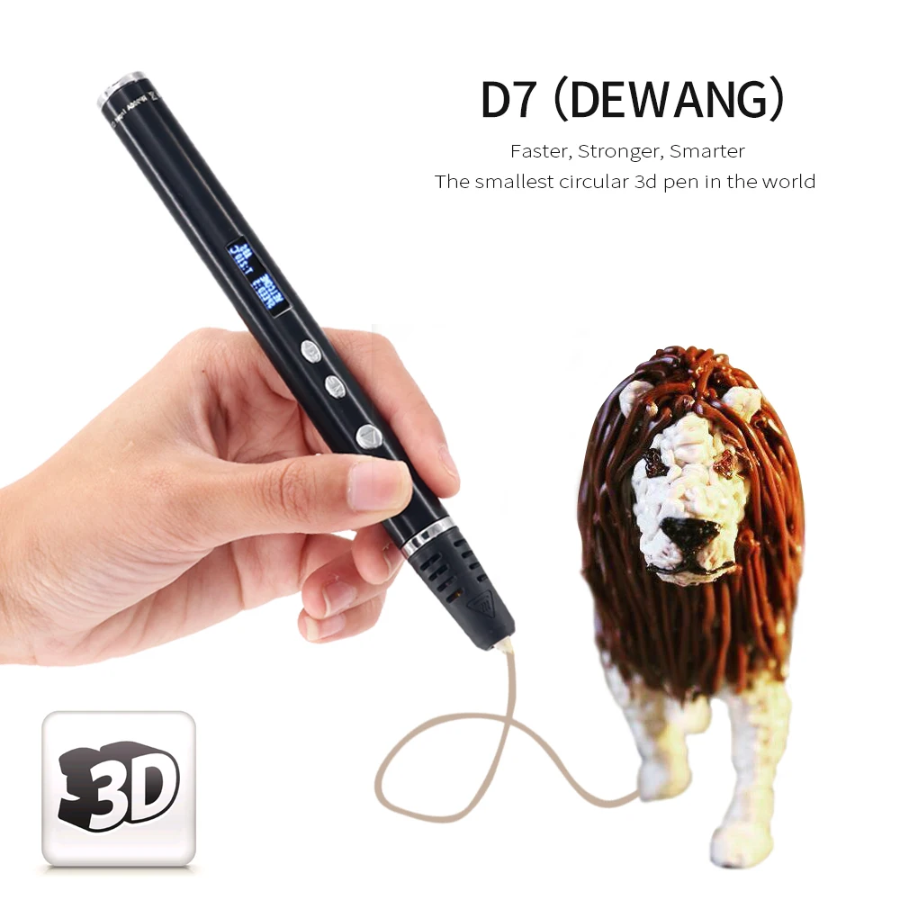 DEWANG Легкая ручка для 3d печати 3D принтера с OLED дисплеем DIY подарок на день рождения