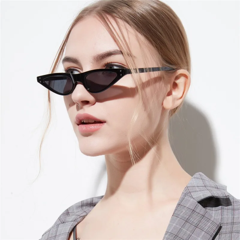 small sunglasses women cat eye vintage black red stylish cat eye sun