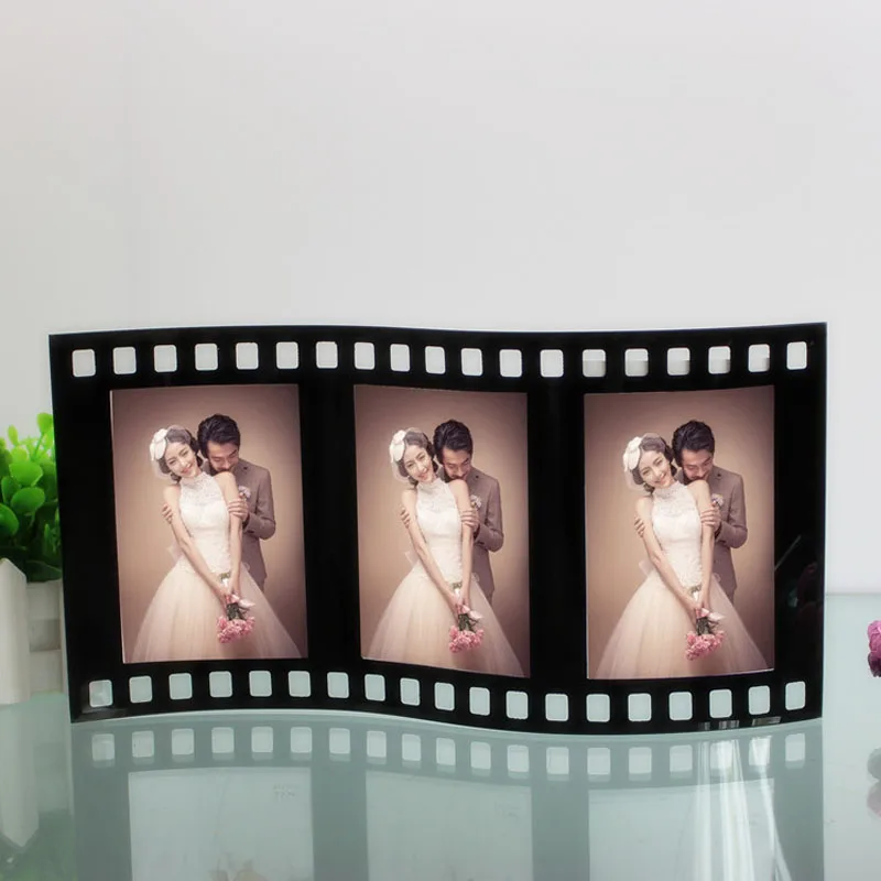 Творческий кинопленка в форме рабочего стола фото Рамки Стекло изображение Рамки с тремя Коробки gpf005-3