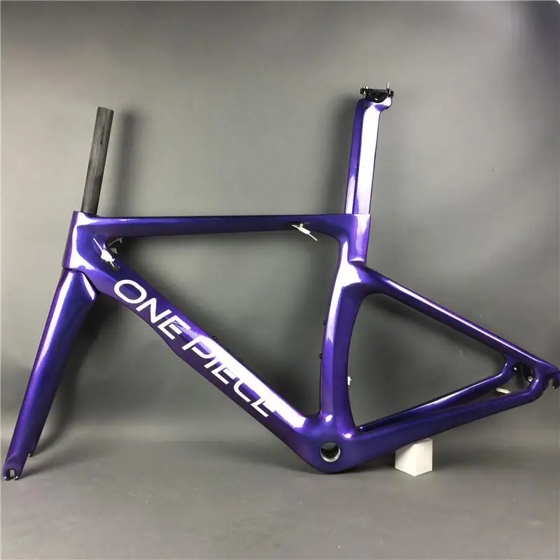 Flash Deal DIY carbon frame!chameleon paint!3K glossy matte surface road bike bicycle carbono frameset fork seatpost headset included 4