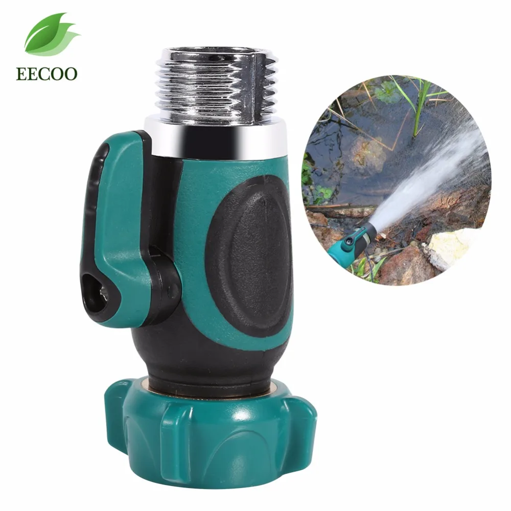 

1Pc NPT 3/4" Garden Hose Connector 1 Way Shut-off Valve Water Pipe Faucet Joint Adapter Hose Quick Connector With Switch Valve