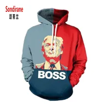 Sondirane New Women Men Tops 3D Print Wolf Astronaut Kitten Cat Tiger Unicorn Shirts Outfits Pineapple Trump Boss Hoodies Jumper