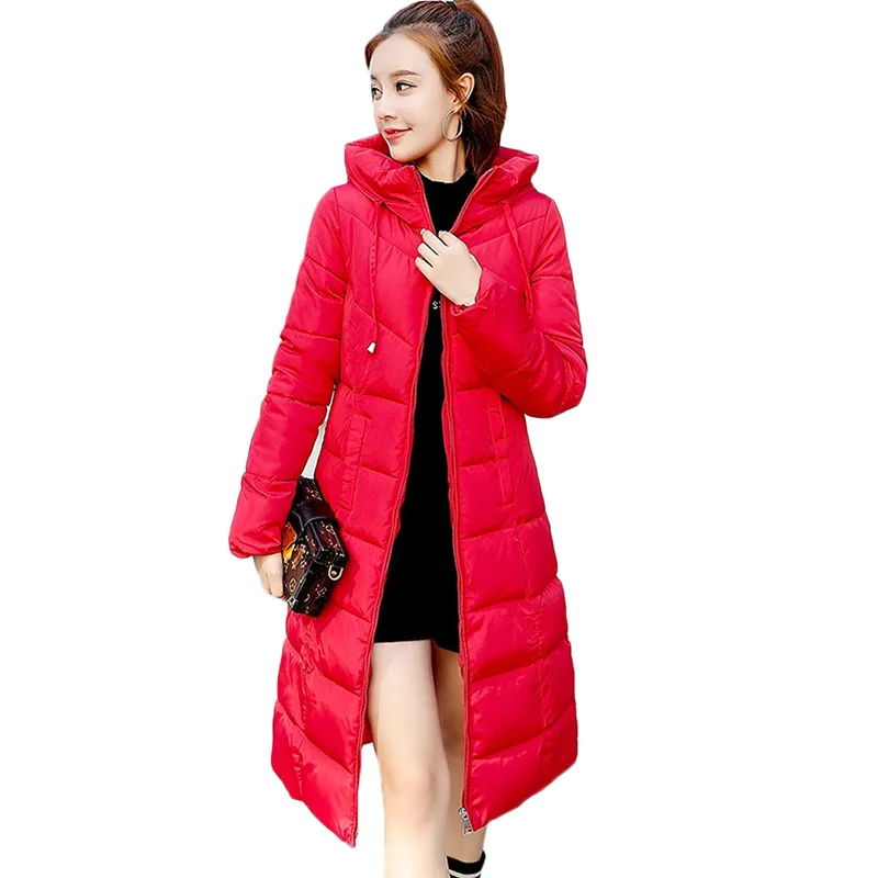 

New Plus size 6XL Down Cotton Jackets Women Winter Coat Long Slim Thicken Warm Jacket Down Cotton Padded Jacket Outwear Parkas