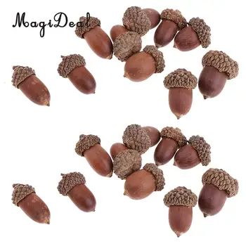 

20PCS Natural Acorns Dried Table Ornament Creative Home Decoration DIY Christmas Wedding Decor Photo Props