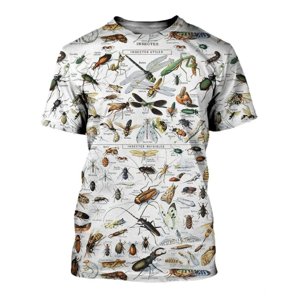 

PLstar Cosmos 2019 Fashion Mens 3d T Shirt 3D All Over Printed Insects Clothes t shirts summer Harajuku Casual Unisex T shirts