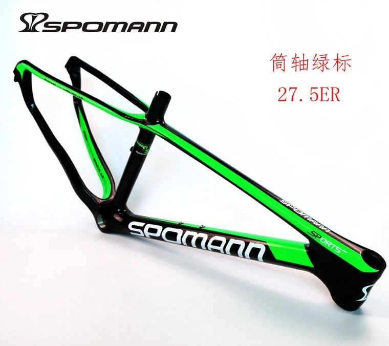 Excellent New SPOMANN 27.5*15/17/19" inch Mountain bike UD full carbon fibre thru axle bicycle frames MTB 27.5er parts+headsets Free ship 11