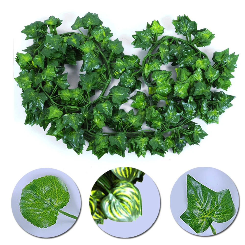 

Simulation Artificial plant Decor Home Party Garden Foliage Fake Yard 12pcs Ornaments 2.1m Props Ivy Photography