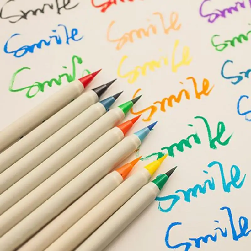 

Soft Brush Calligraphy Pen Watercolor Marker Brush Art Marker Cartoon Design Sketch Manga Graphic Drawing #5
