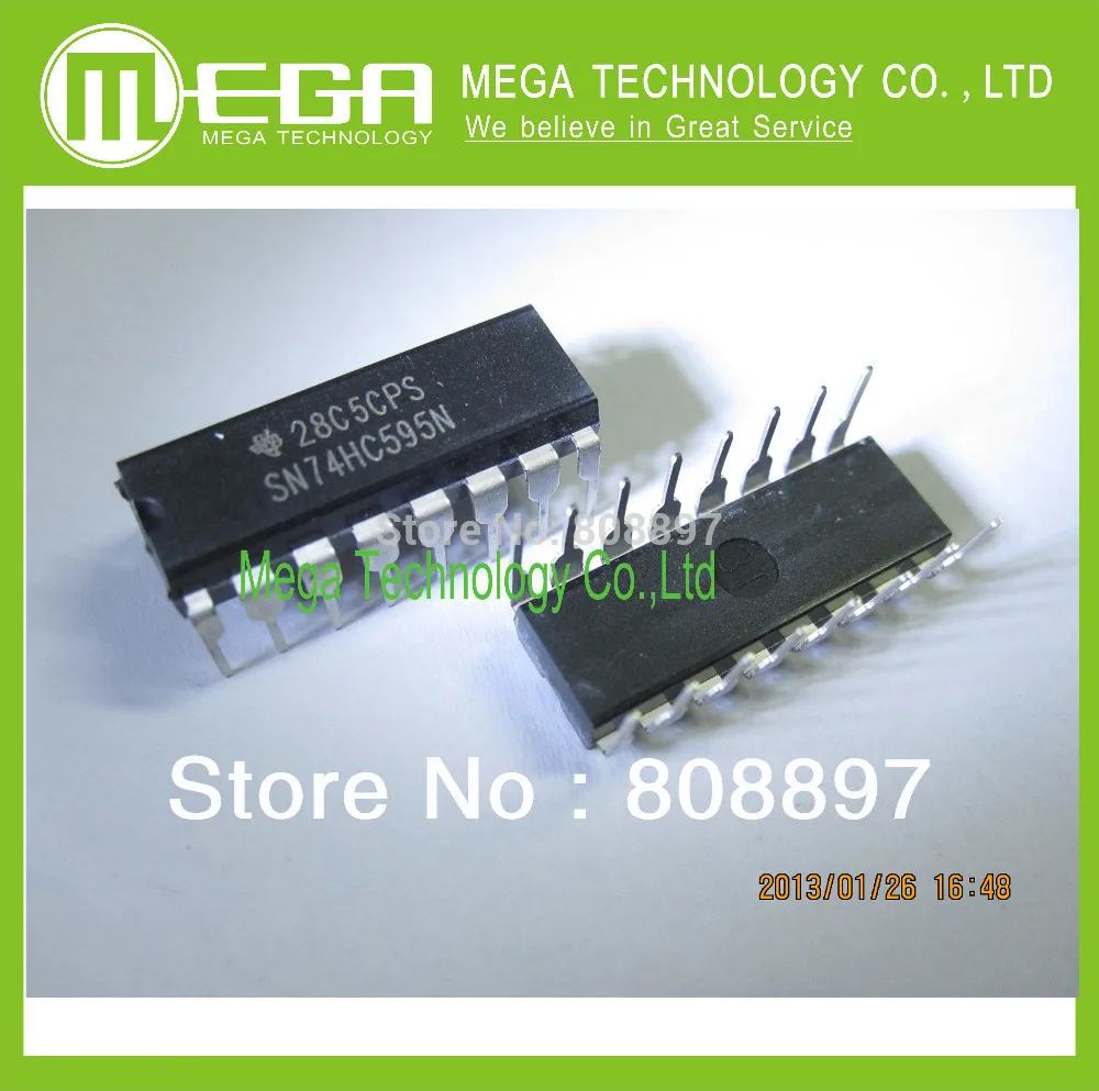 Free Shipping 10PCS SN74HC595N 74HC595N 74HC595 DIP 16-in Integrated ...