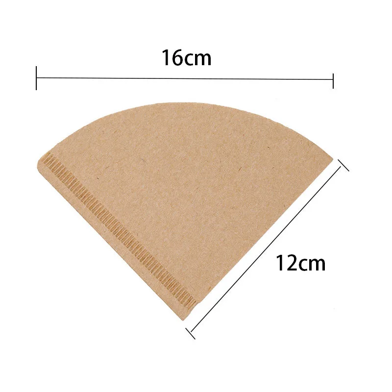 

40Pcs/Bag Unbleached Wooden Original Hand Drip Paper Coffee Filter Espresso Coffee Filters Drip Paper Cone Shape tools