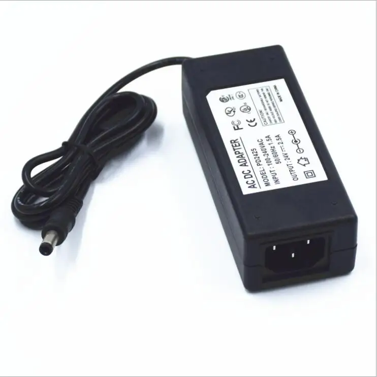 

Free shipping CE certification hot selling 24V 2.5A switching power adapter 24V 2.5A DC power adapter 24V 2.5A power adapter