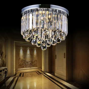 

The circular crystal LED ceiling lamp simple rectangular hall aisle stairs Affirmative balcony lamp porch ceiling lights SJ134