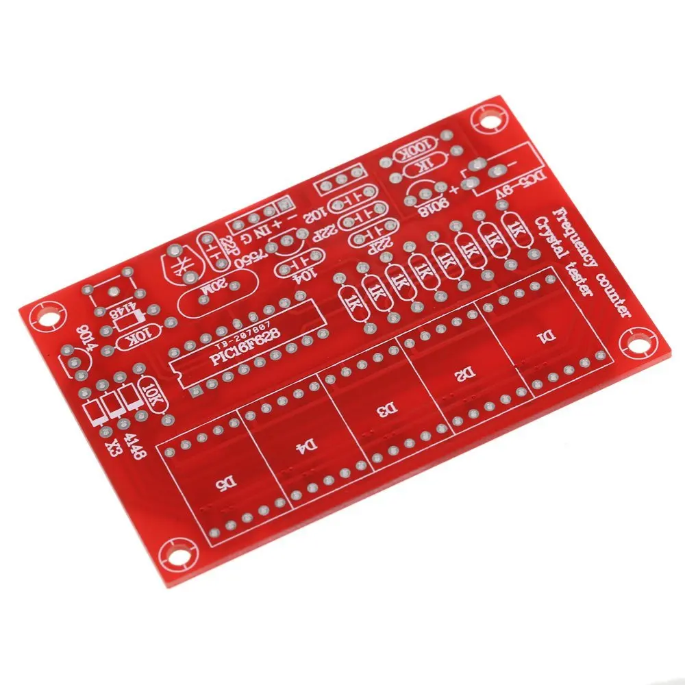 50 МГц кристалл частота генератора тестеры счетчика DIY Kit 5 разрешение цифровой красный