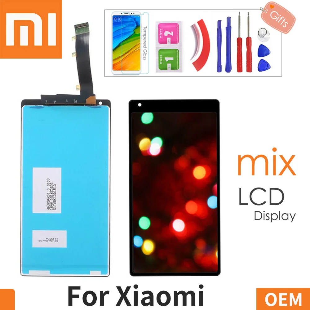 

6.44'' Original LCD For XIAOMI Mix Digitizer Touch Screen for Xiaomi Mix Pro 18K Version LCD Display Replacement with Gifts