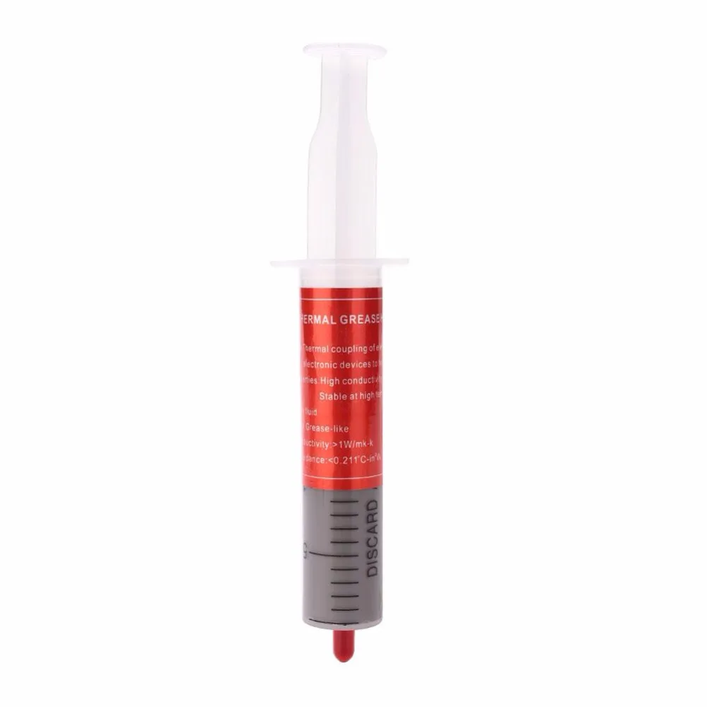 

AMZDEAL New 0g Syringe Thermal Grease Paste Compound CPU Chip Heatsink Paste Conductive Compound High Quality