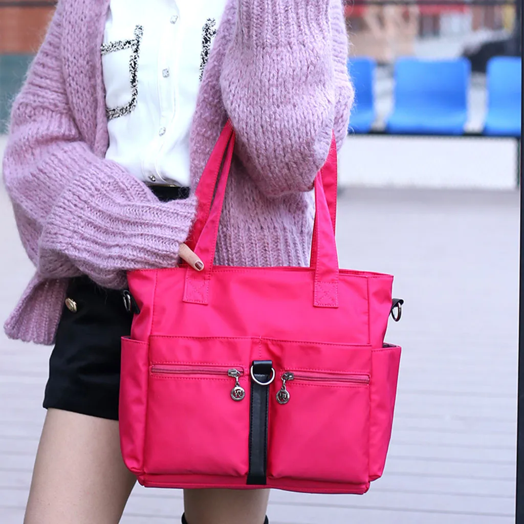 Женская модная нейлоновая сумка на одно плечо, Дамская универсальная сумка через плечо для покупок, водонепроницаемые сумки, сумка для основной сумки