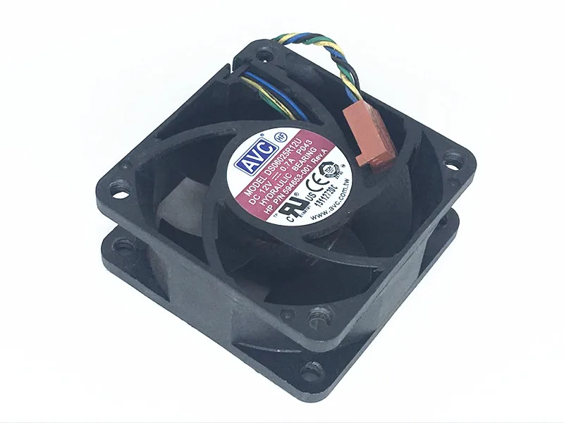 AVC DS06025R12U P103 DC 12V 0.7A 4-проводной 4-контактный разъем 60 мм 60x60x25 ШИМ Сервер площадь