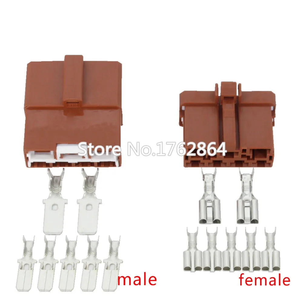 

5 Sets 7-pin automotive cable connector plug terminal connector DJ7071-6.3 / 7.8-11/21 car connector