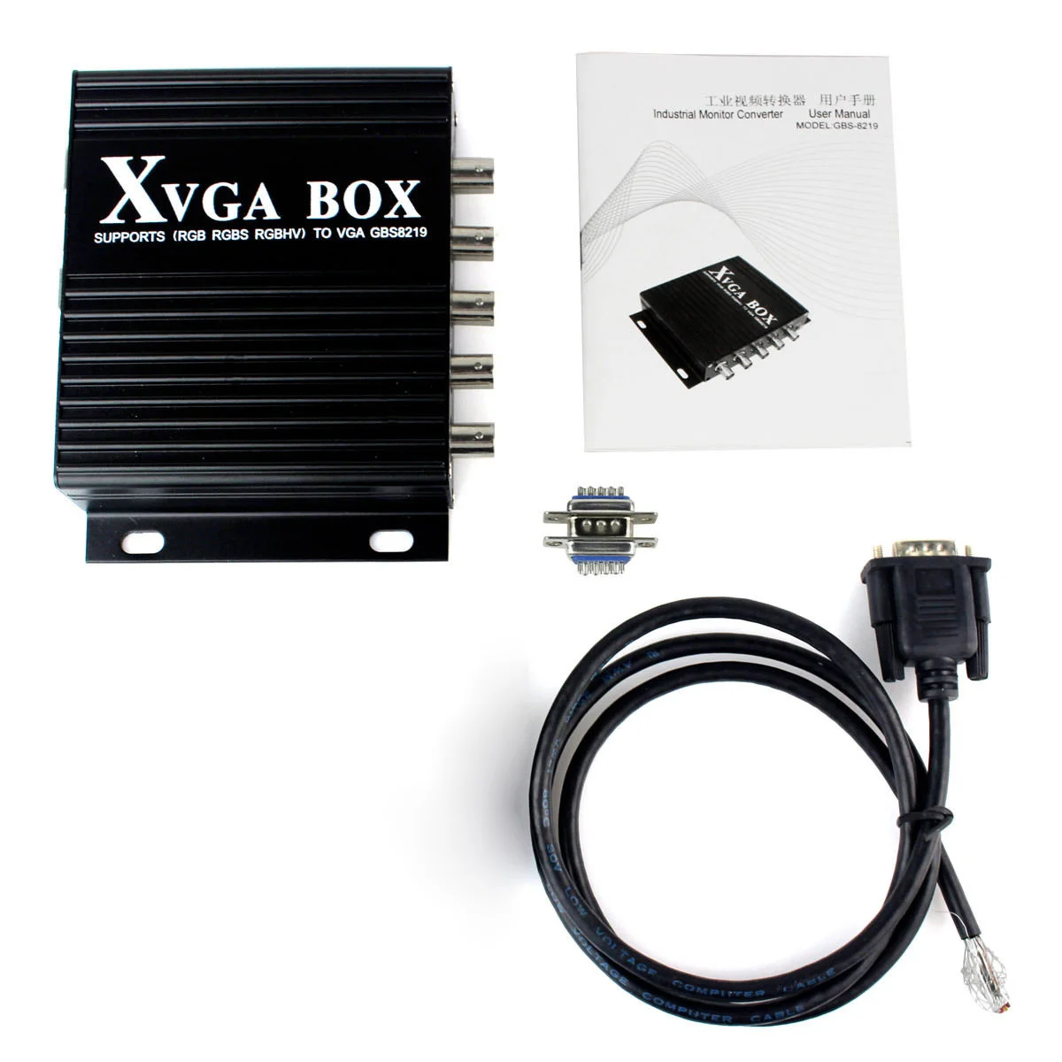 Новый GBS 8219 XVGA коробка CGA/EGA/RGB/RGBS/RGBHV/VGA промышленный монитор видео конвертер rgb
