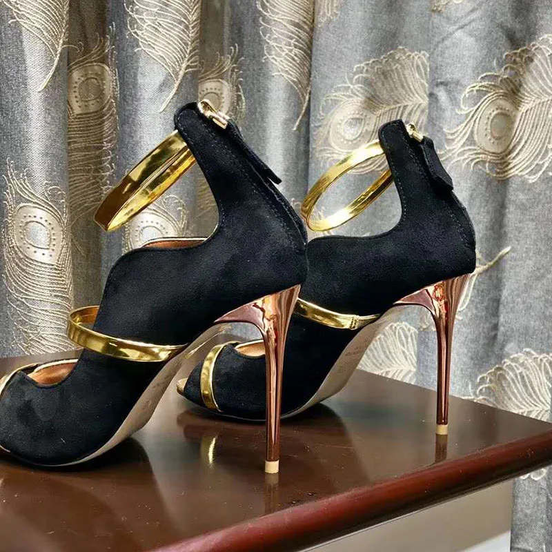 Femmes Suede Robe Pompes Soie De gold 10 Véritable Hauts Or À Chaussures Cm En wine Sandales silver Red Cuir Mariage Argent Rouge Vin Lacets Talons Silk Black 7wq1xE