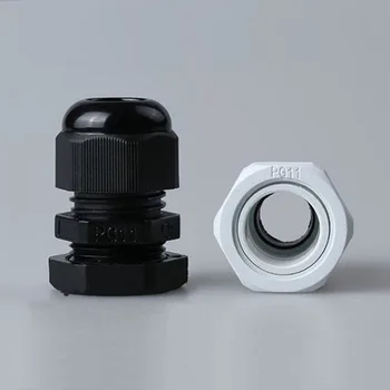 

100PCS PG11 Nylon66 Cable Glands Waterproof Level 5-10mm Cable Joint
