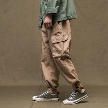 Мужские уличные хип-хоп повседневные свободные широкие брюки карго мужские шаровары джоггеры тренировочные штаны