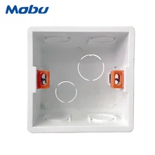 Minitiger Монтажная коробка для 86*86 мм настенный сенсорный переключатель и USB розетка кассета универсальная Белая настенная задняя Соединительная коробка