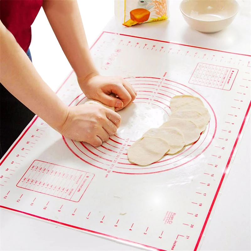 

Non-Stick Silicone Baking Mats Pad Baking Sheet Glass Liners Rolling Cutting Pizza Dough Fondant Cake Sugar Craft Tools 60*40CM