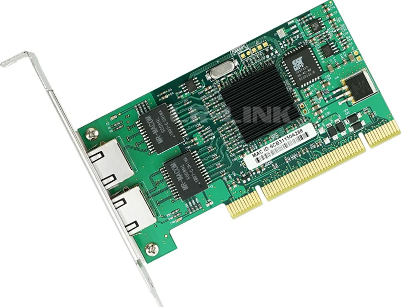 LR-LINK 7212MT Gigabit Ethernet сетевой карты PCI двойной Порты и разъёмы RJ45 сетевой адаптер 10/100/1000 Mb Intel 82546 Совместимость 8492MT NIC