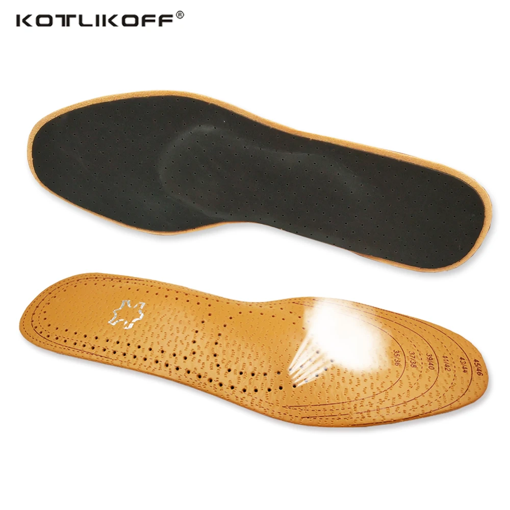 

Feel free to cut Ultra Thin Breathable Deodorant Leather insoles Wear-resistant breathable Absorb Sweat Arch Support insoles