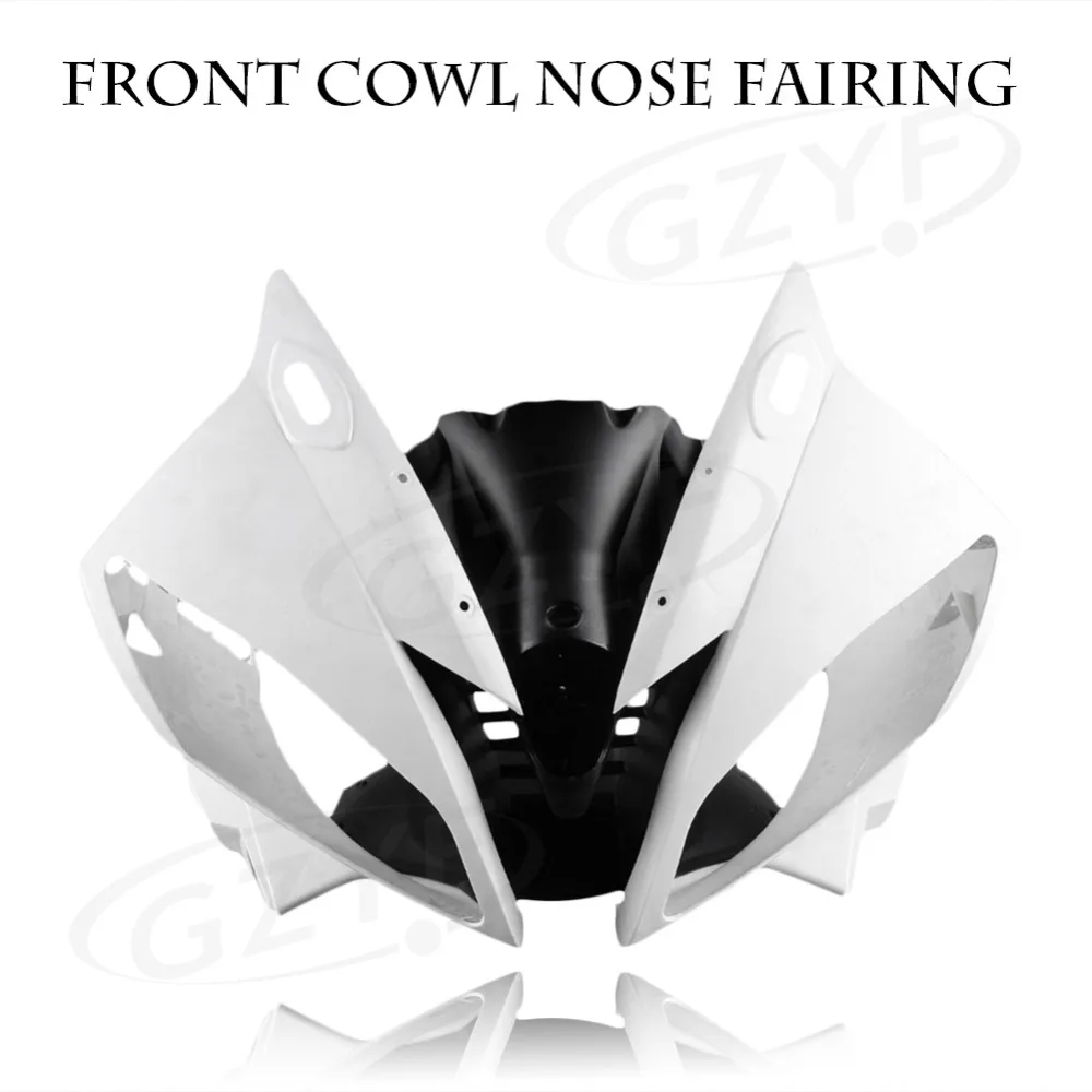 Unpainted Upper Front Cover Cowl Nose Fairing for Yamaha 06 07 YZF R6 2006 2007, Injection Mold ABS Plastic Unpainted Upper Front Cover Cowl Nose Fairing for Yamaha 06 07 YZF R6 2006 2007, Injection Mold ABS Plastic