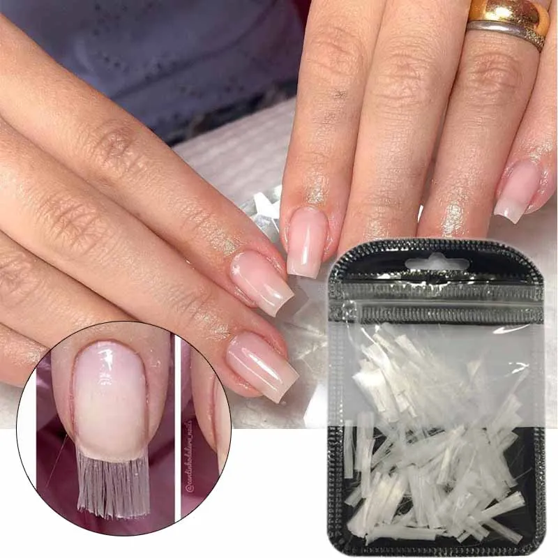

Fiberglass Nail Extension Acrylic Nail Form for Nail Builder Silk Wraps Extension Manicure Tool for Nail Salon