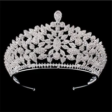 Rhinestone heabdand Silver Bride Headdress for Women Wedding Crown Princess Diadem Bridal tiaras hair jewelry accessories