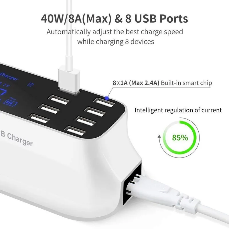 USB Charger Universal 8 Port Smart Dock Station (2)