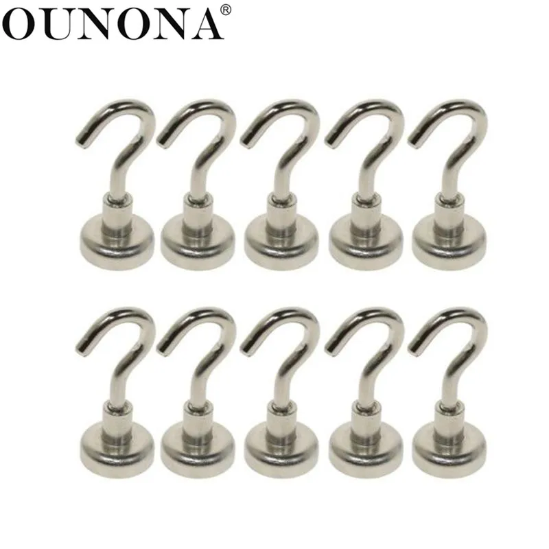 OUNONA Hooks Powerful Heavy Duty Wall Hook Neodymium